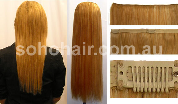 SOHO CLIP-ON EXTENSION HUMAN HAIR STRAIGHT MIX