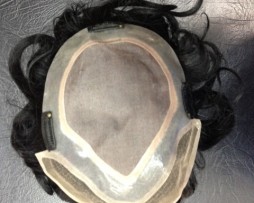 Human Hair Men's Toupee (Back View)