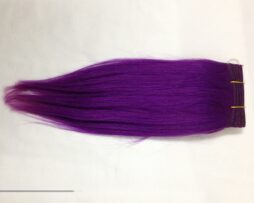purple human hair weft
