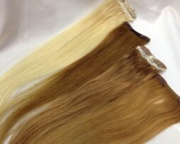 Little human hair clip on pieces