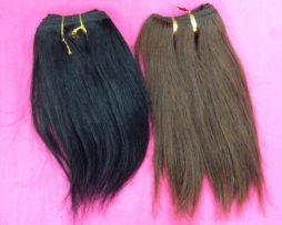 8" human hair weft